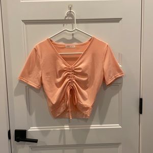 Light pink tie shirt